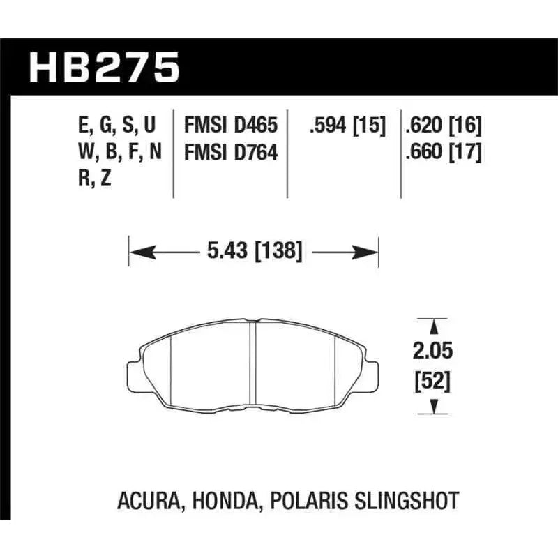Hawk Performance HB275B.620