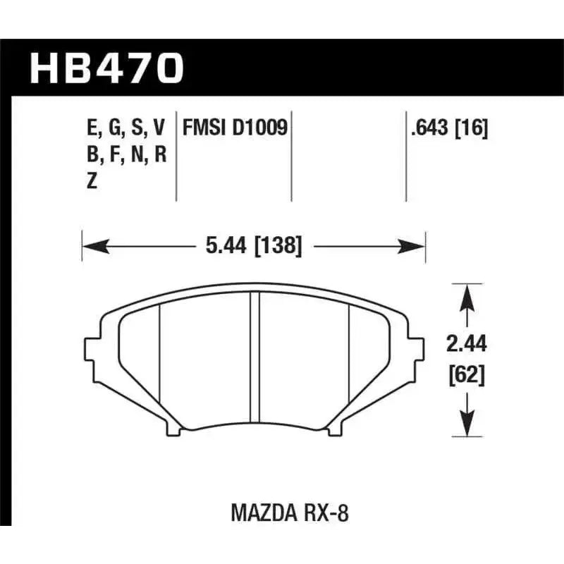 Hawk Performance HB470B.643