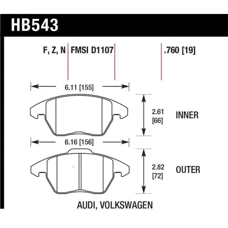 Hawk Performance HB543B.760