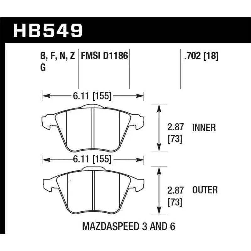 Hawk Performance HB549B.702