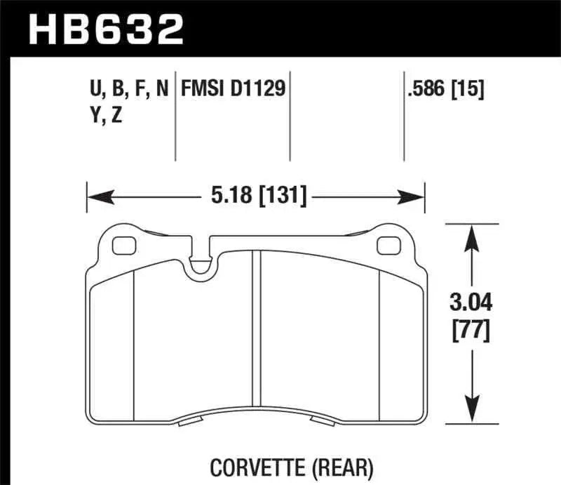 Hawk Performance HB632B.586