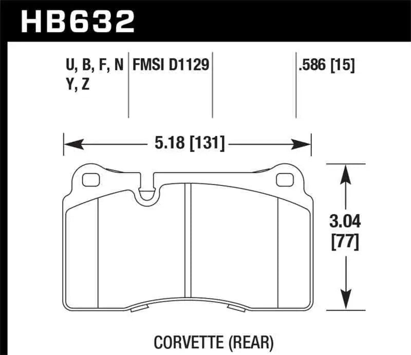 Hawk Performance HB632B.586