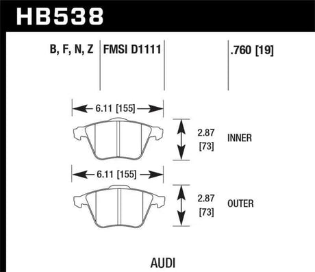 Hawk Performance HB538B.760