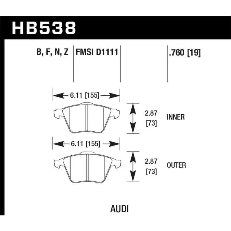 Hawk Performance HB538B.760