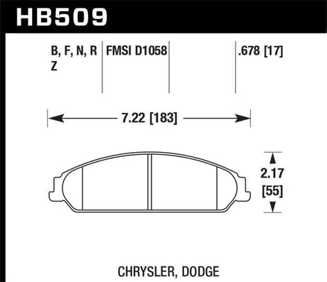 Hawk Performance HB509B.678