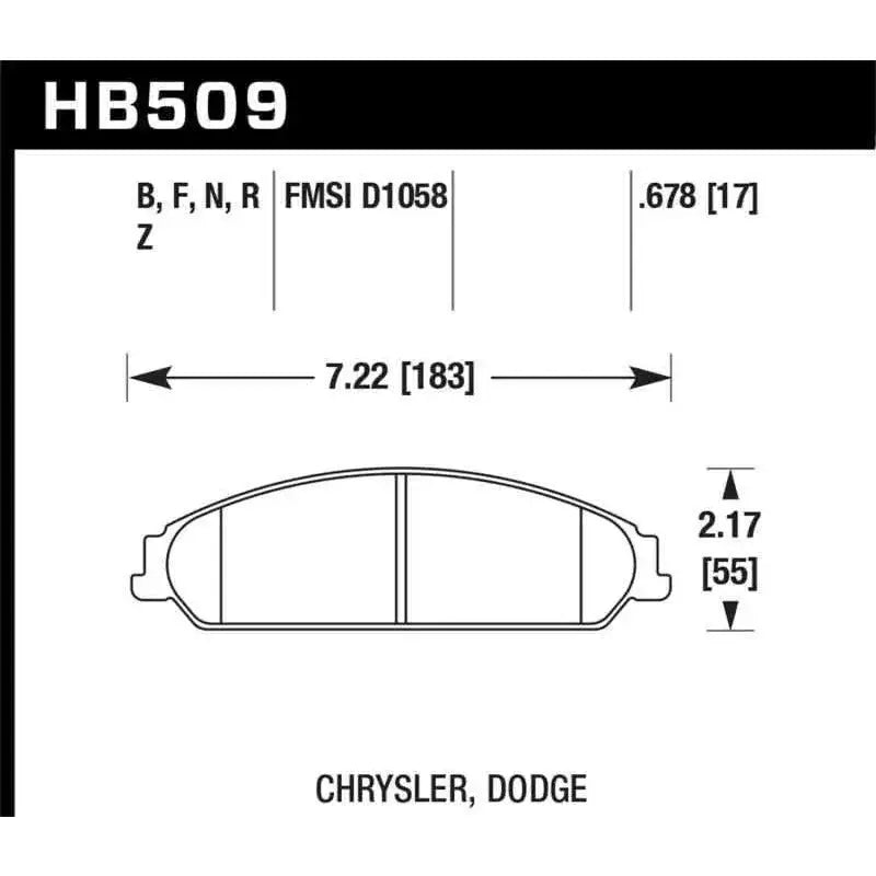 Hawk Performance HB509B.678