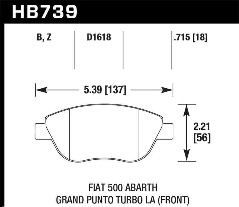 Hawk Performance HB739B.715