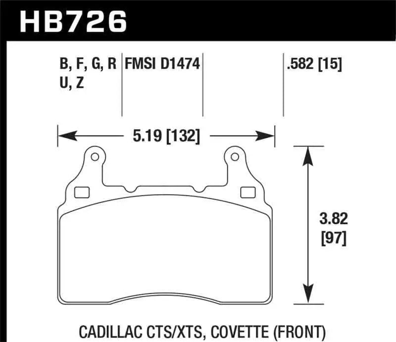 Hawk Performance HB726B.582