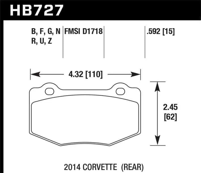 Hawk Performance HB727F.592