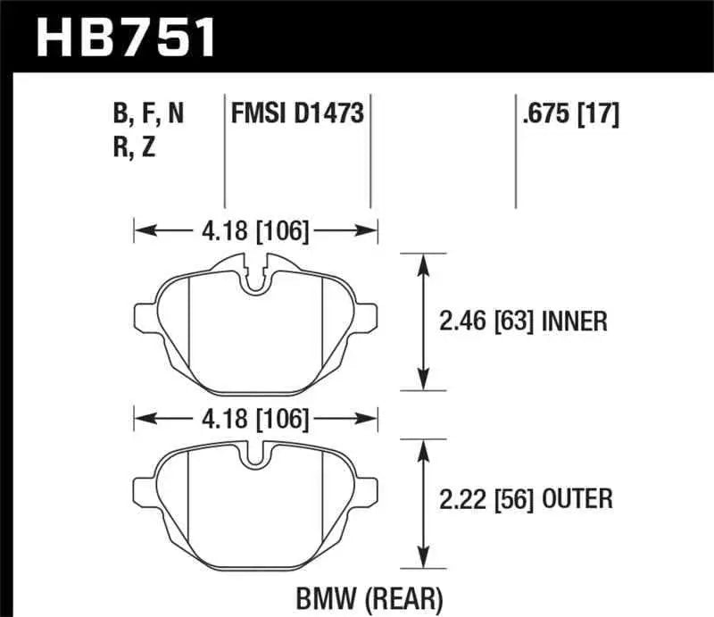 Hawk Performance HB751B.675