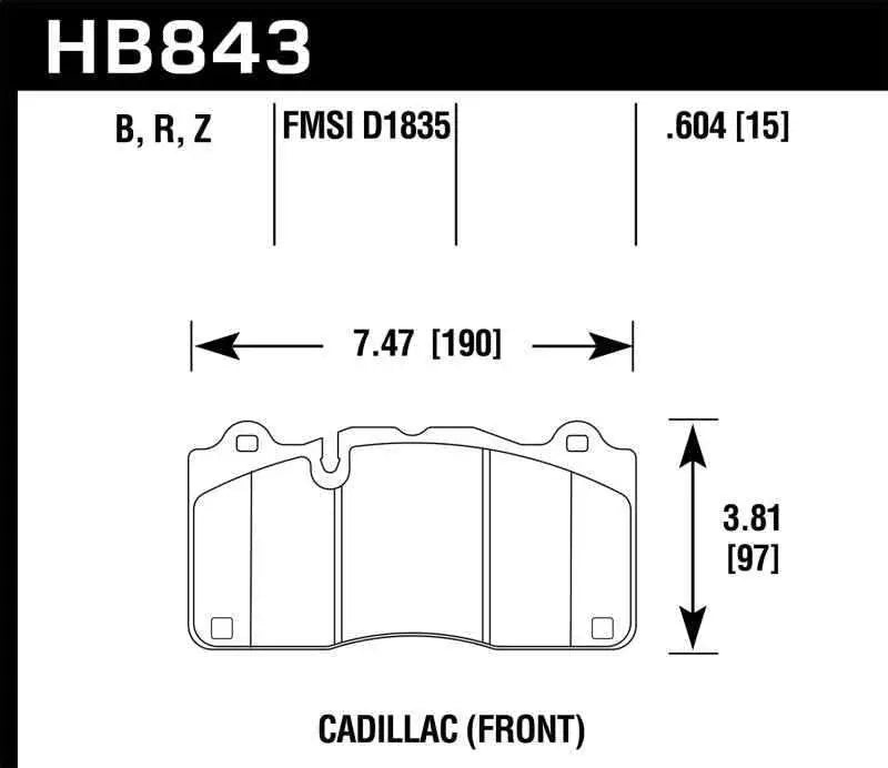 Hawk Performance HB843U.604