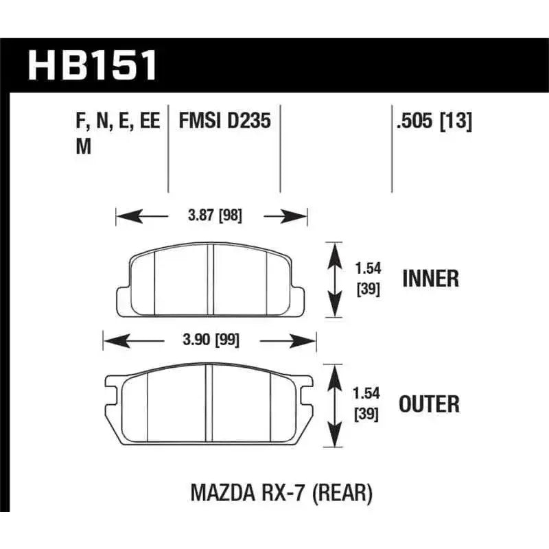 Hawk Performance HB151E.505