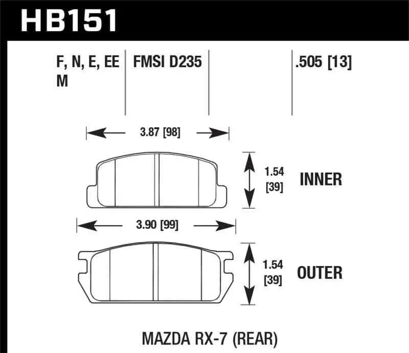 Hawk Performance HB151E.505