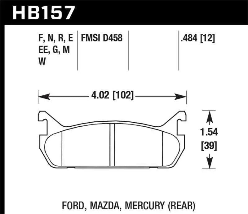 Hawk Performance HB157N.484