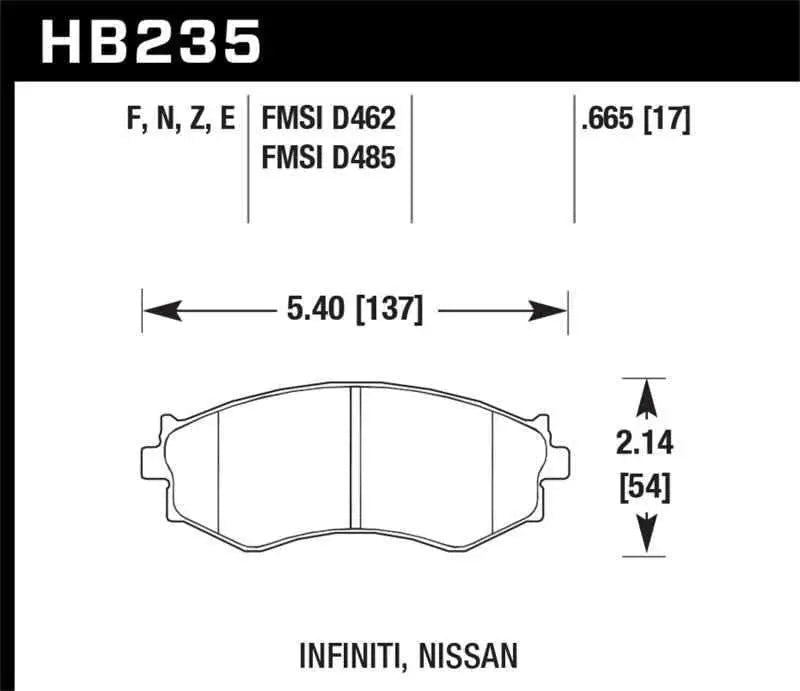 Hawk Performance HB235F.665