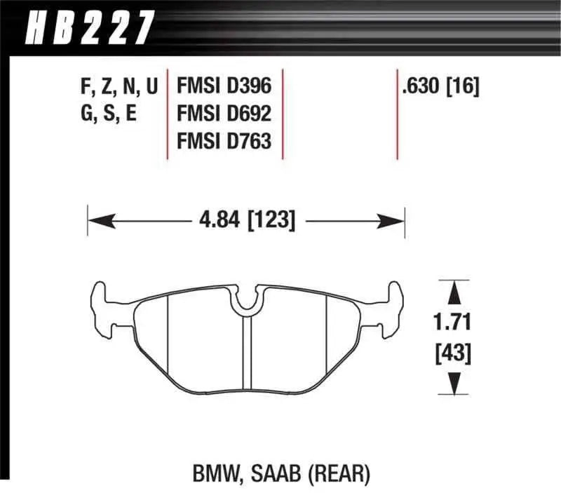 Hawk Performance HB227U.630