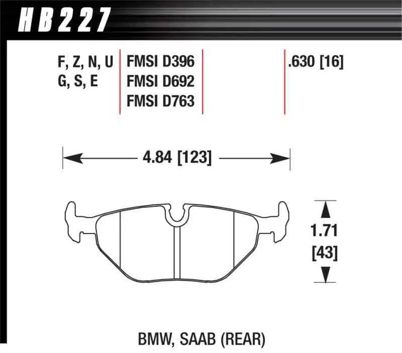 Hawk Performance HB227S.630