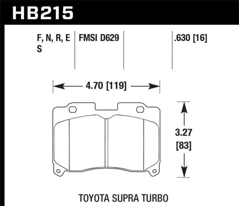 Hawk Performance HB215S.630