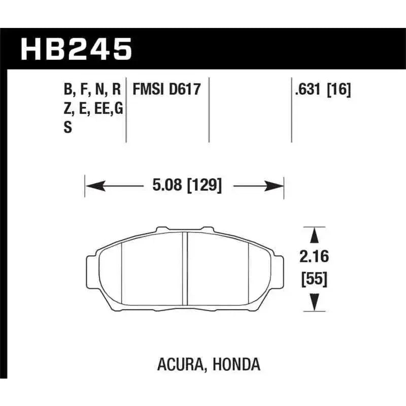 Hawk Performance HB245F.631
