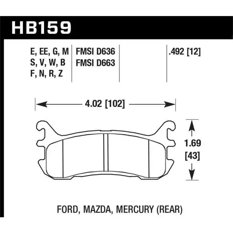 Hawk Performance HB159E.492