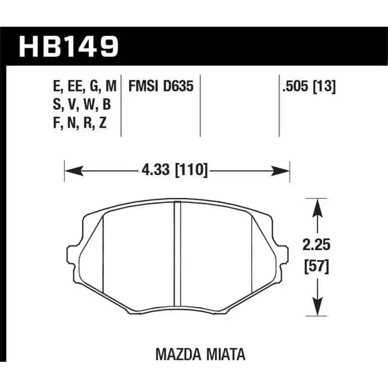 Hawk Performance HB149F.505