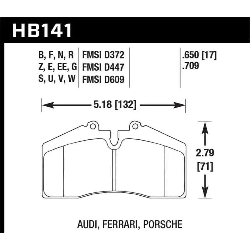 Hawk Performance HB141G.650