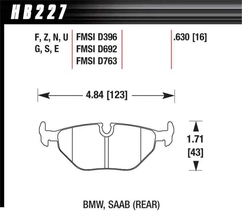 Hawk Performance HB227F.630