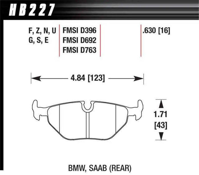 Hawk Performance HB227F.630