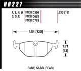 Hawk Performance HB227F.630