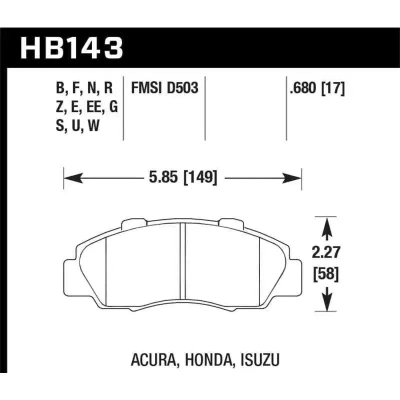 Hawk Performance HB143F.680