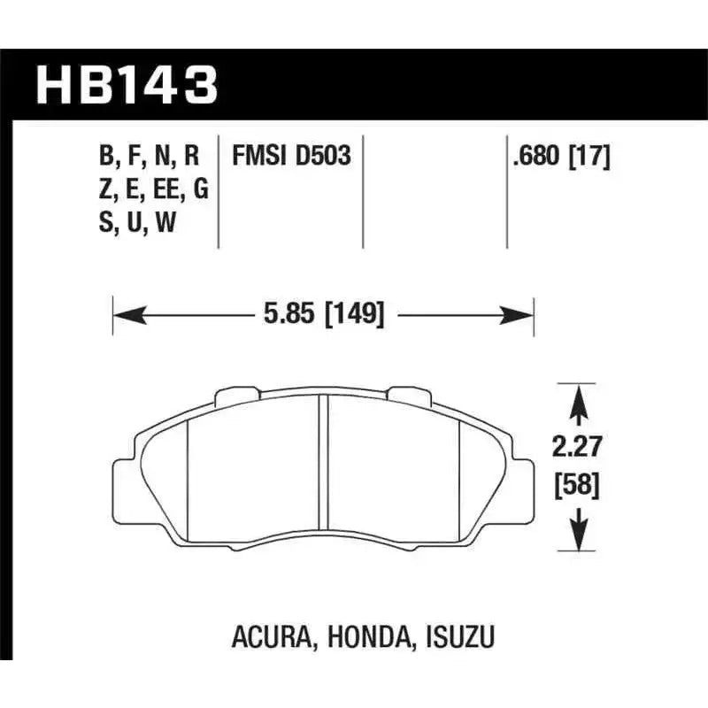 Hawk Performance HB143F.680