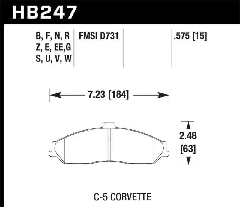 Hawk Performance HB247V.575