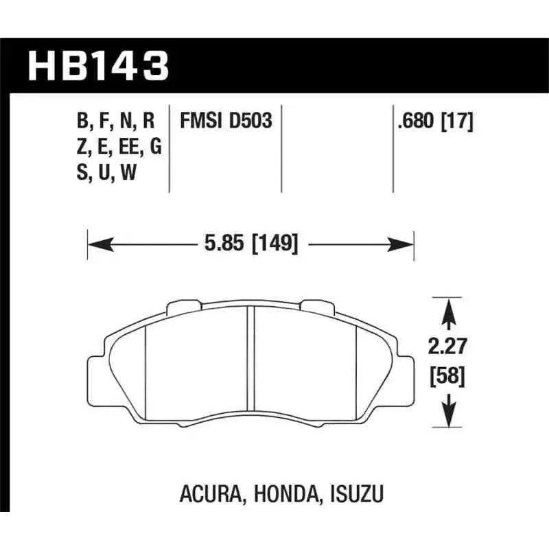 Hawk Performance HB143G.680