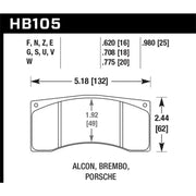 Hawk Alcon B Caliber HPS Street Brake Pads - Truck & Automotive
