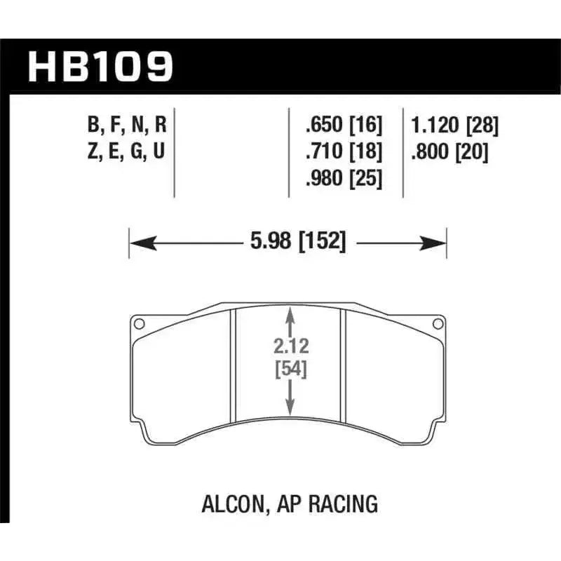 Hawk Performance HB109U.710