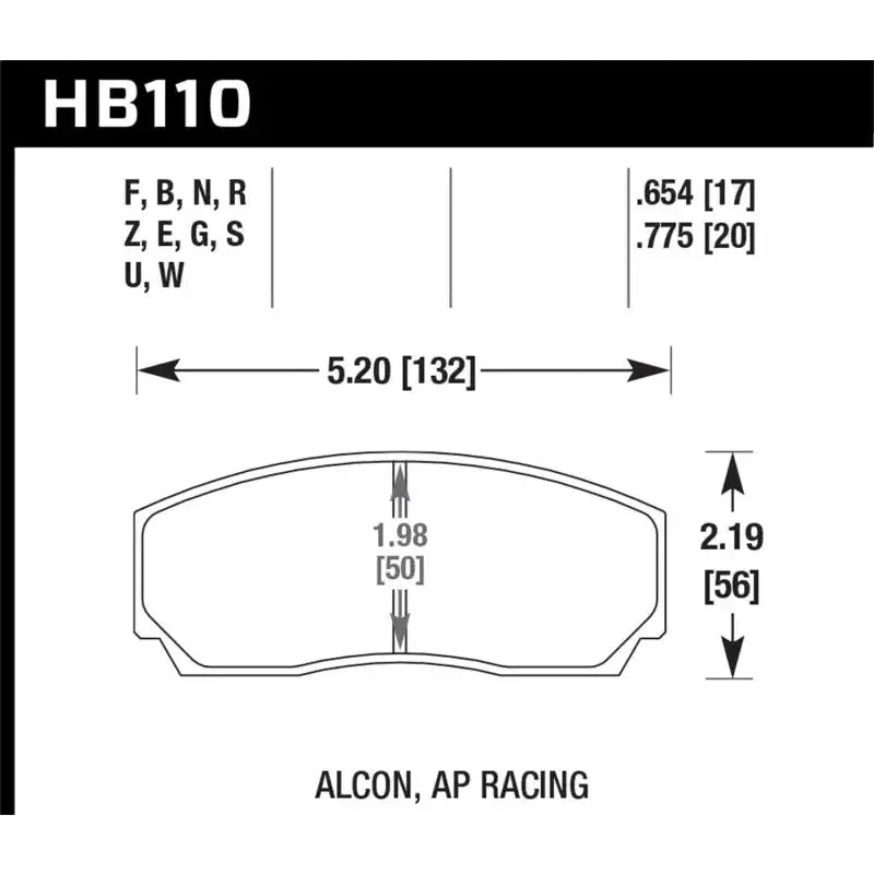 Hawk AP CP5200 Caliper Performance Ceramic Street Brake Pads