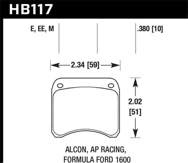 Hawk Performance HB117E.380