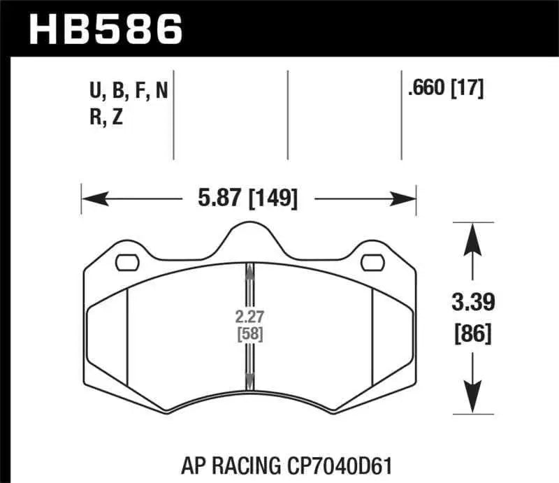 Hawk Performance HB586U.660