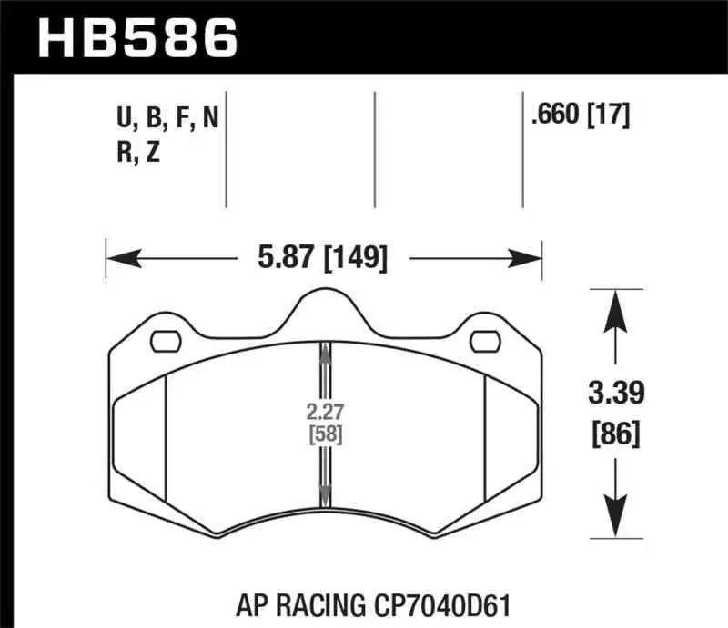 Hawk Performance HB586U.660
