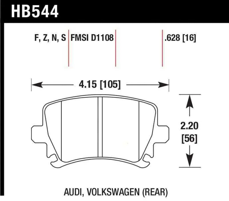 Hawk Performance HB544Z.628