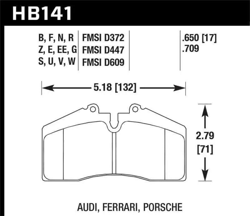 Hawk Performance HB141Z.650