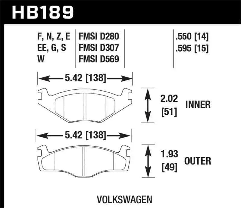 Hawk Performance HB189E.595