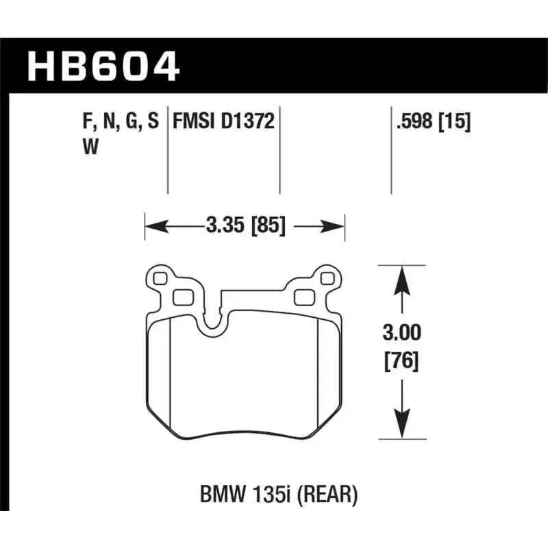 Hawk Performance HB604N.598