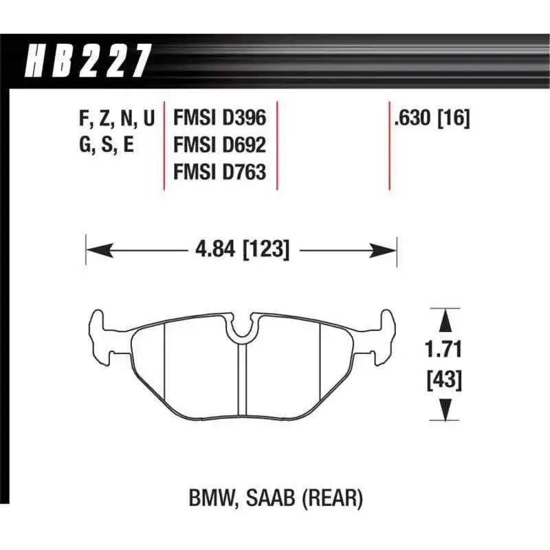 Hawk Performance HB227E.630