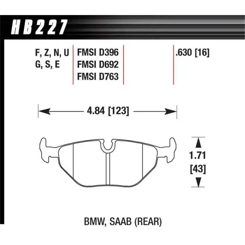 Hawk Performance HB227E.630