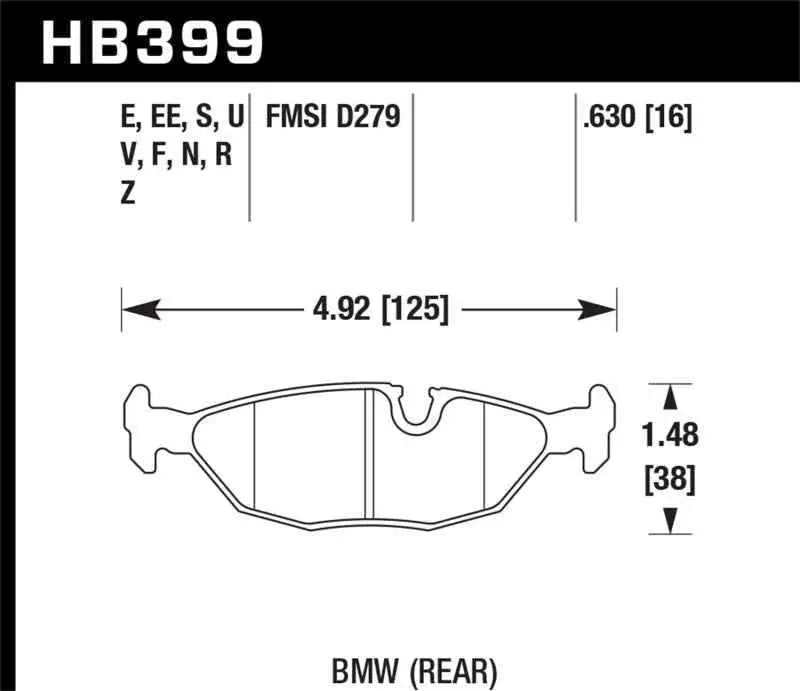 Hawk Performance HB399G.630