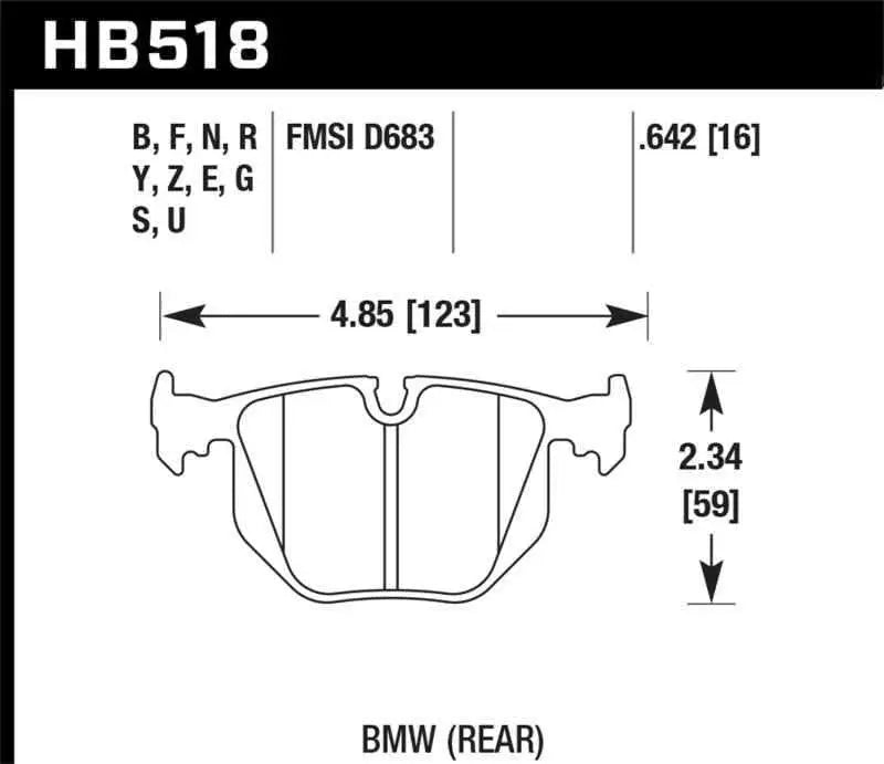 Hawk Performance HB518U.642