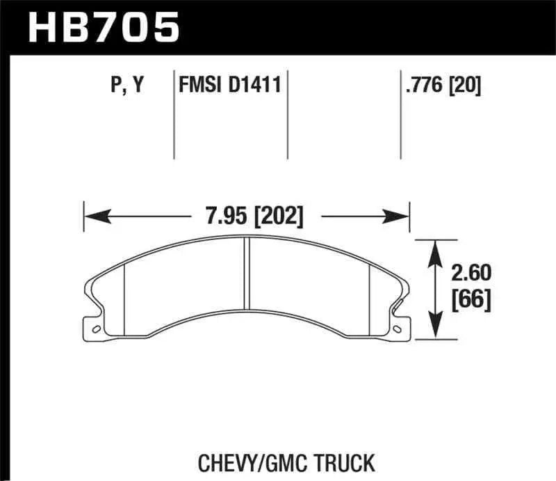 Hawk Performance HB705Y.776