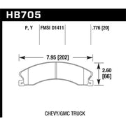 Hawk Performance HB705P.776