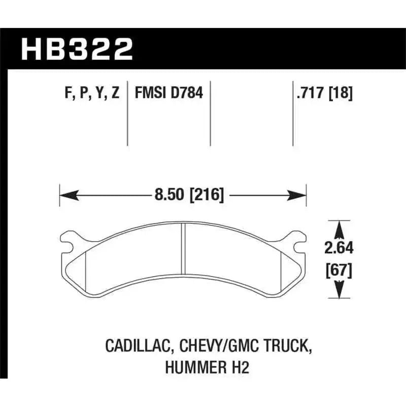 Hawk Performance HB322Y.717